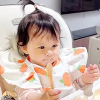 小柚子直播专属福利饭兜辅食神器宝宝吃饭PU防水围兜嘴辅食口水兜