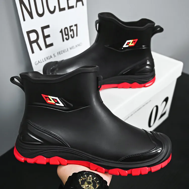 男士新款2025雨鞋防滑防水工作加绒可选耐磨软底钓鱼雨靴男款水鞋