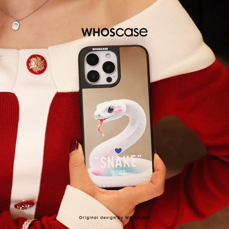 WHOSCASE·灵蛇吐瑞防摔磁吸手机壳适用iphone14/15/16/Pro/Max