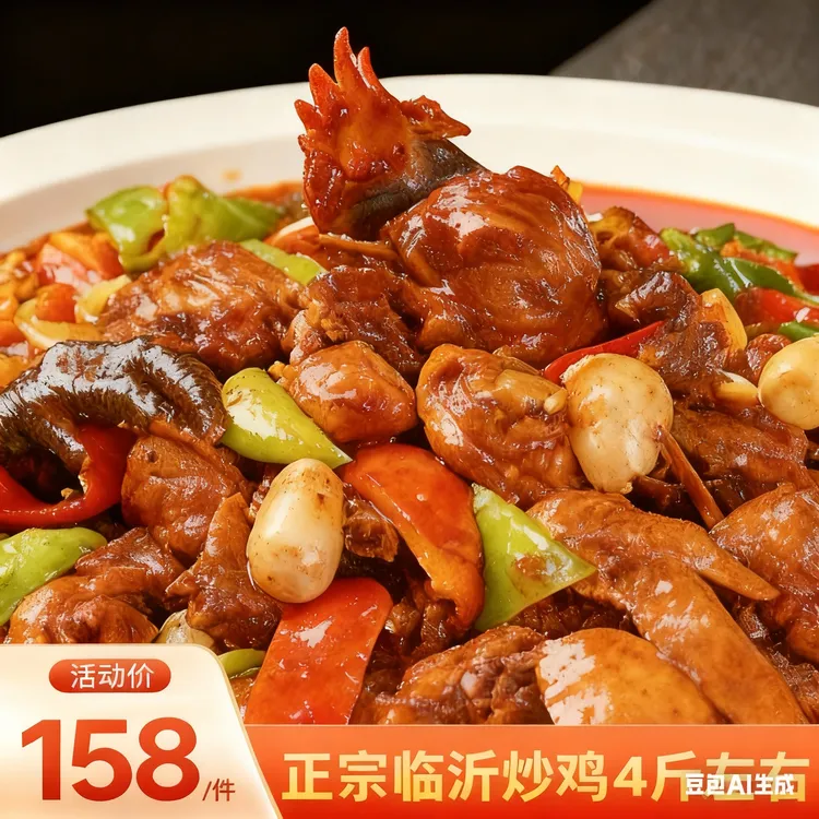 【临沂正宗炒鸡】沂蒙山散养黑腿公鸡整只活鸡现炒真空发货顺丰包邮