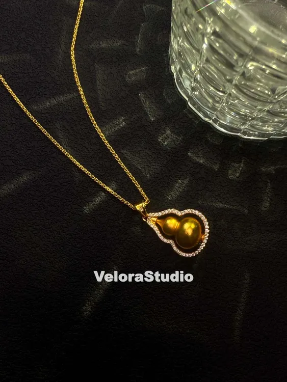 铜合金吊坠 Velora薇珞新中式【福禄双葫芦】轻奢项链饰品小众女款商品图
