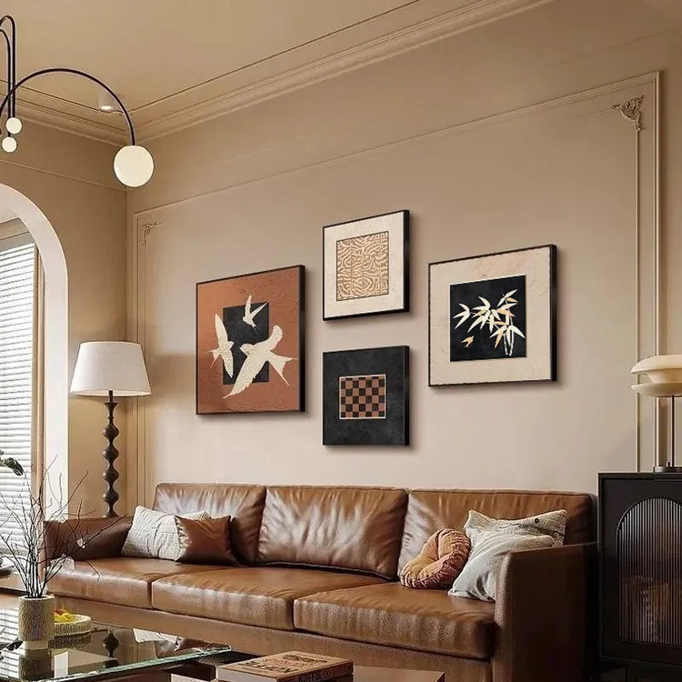 装饰画墙上背景壁画餐厅沙发背景装饰画简约挂画客厅装饰品轻奢