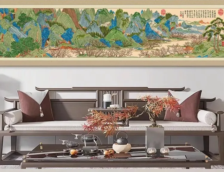 桃源仙境全景1100cm*90cm大格满绣无钩边（8000+VIP+终身水渍特权）