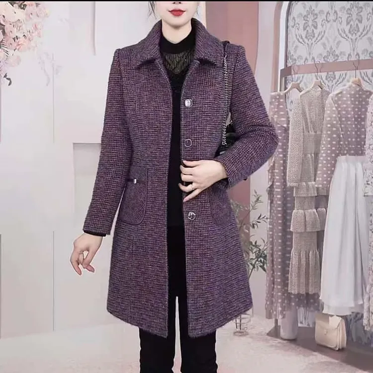 B708【风衣】2025冬季新款时尚加厚加棉洋气显瘦收腰减龄风衣外套