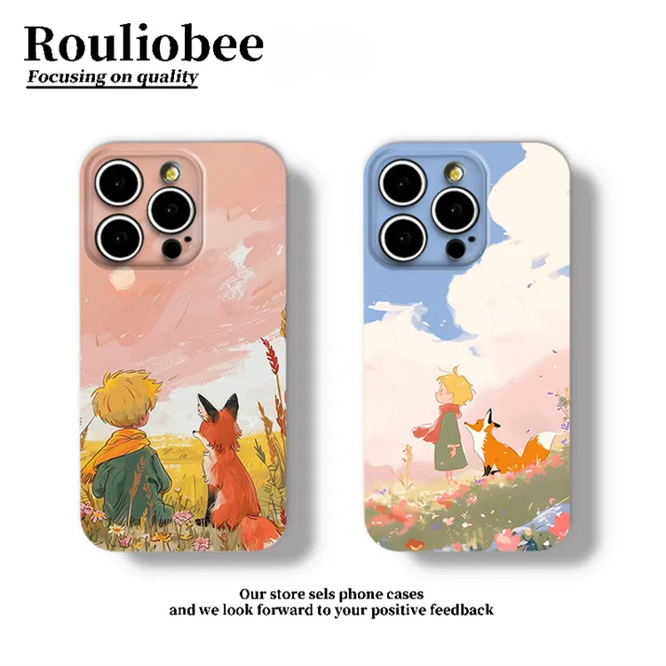 BANCA狐狸小王子适用苹果16/15promax菲林手机壳华为oppo小米vivo