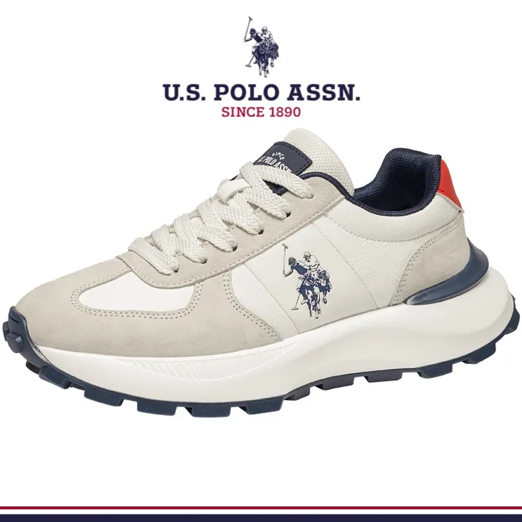 U.S. POLO ASSN.秋季新款透气阿甘鞋男低帮时尚旅游鞋休闲运动鞋