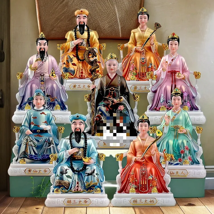 四大家族胡三太爷黄三太奶常仙蟒仙爷奶保家仙家用供奉汉白玉摆件