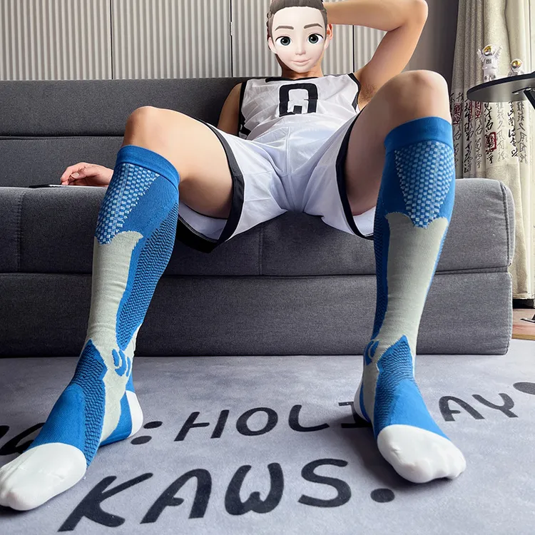 男士压力袜跑步袜足球徒步袜子运动袜专业篮球袜防滑减震高筒袜