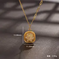坠链均足银莫桑石 四方纳福-经典小方糖（24K真金表面）可调节长度