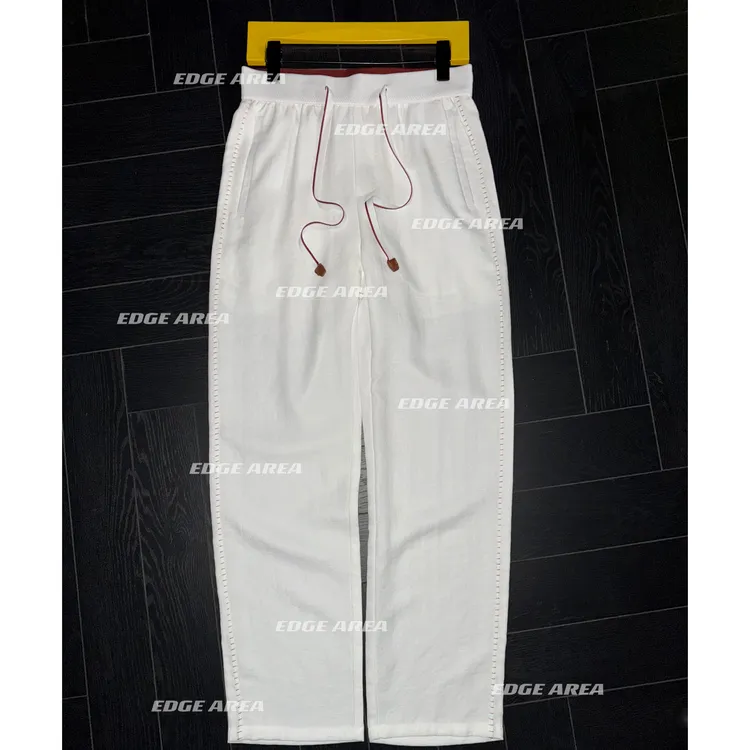 【EDGE AREA】品牌正品面料 高奢手工缝线铜氨丝亚麻松弛垂感888-38