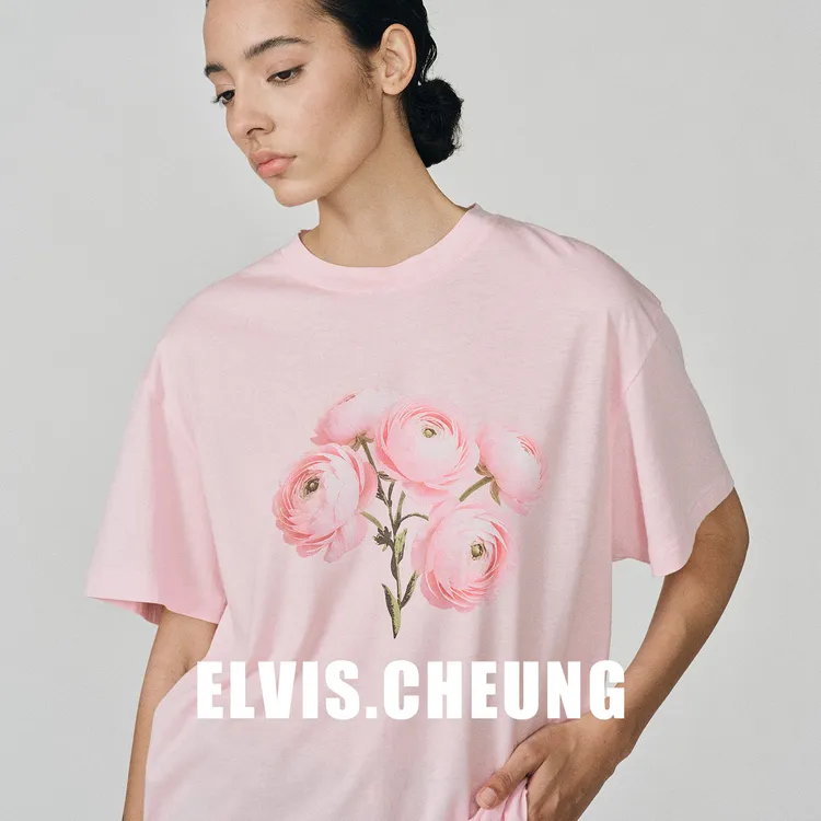 ELVIS.CHEUNG26SS马拉喀什度假系列-超柔印花短袖T恤
