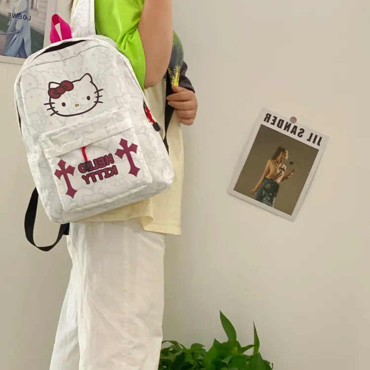 新款双肩包背包少女百搭休闲男士大学生日系韩版小众学院风初中生