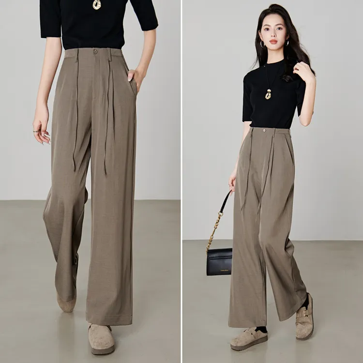 晚白【新品】百搭神裤2025裤子西装裤女25071513