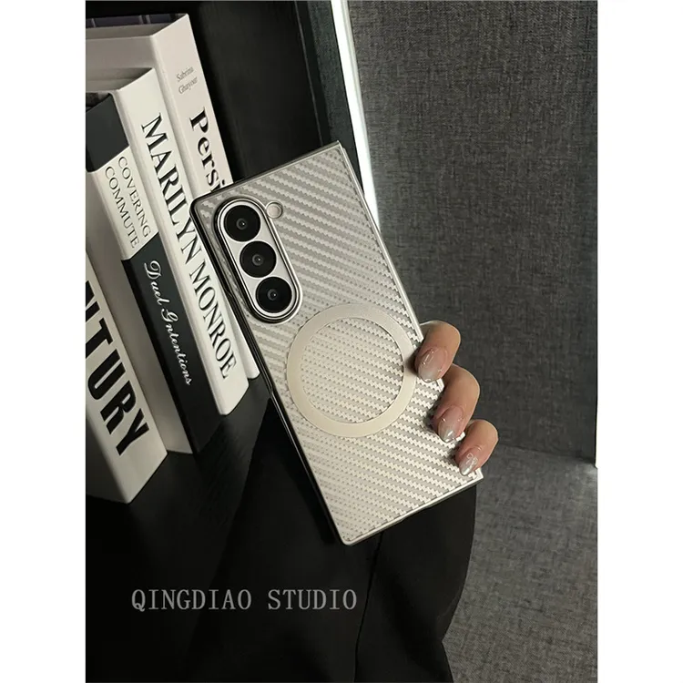 兰知春序三星zfold6电镀磁吸5手机壳4全包新款折叠W24翻盖w23保护