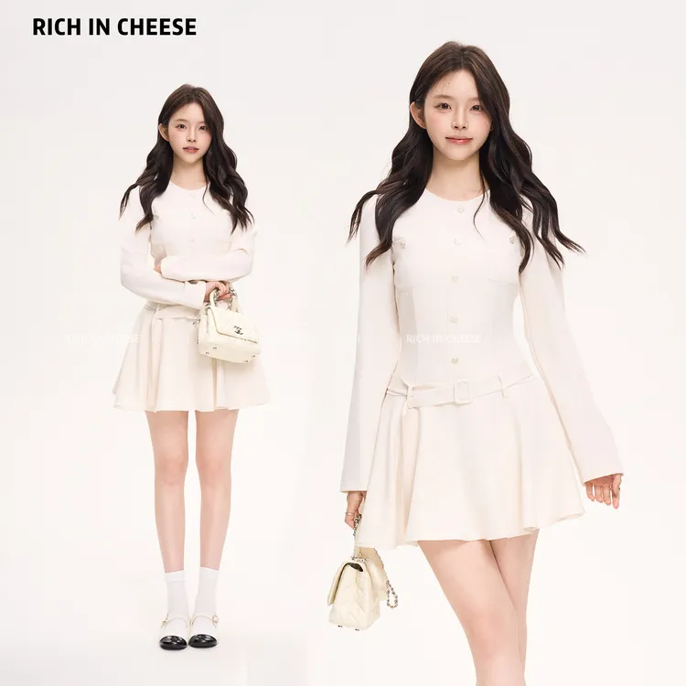 金川川 半岛恋人【少量现货】 法式复古千金优雅减龄绑带显瘦连衣裙