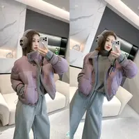 熙薇【暖雪轻拥】2025冬季新款皮-毛一体立领羽绒服外套H6330
