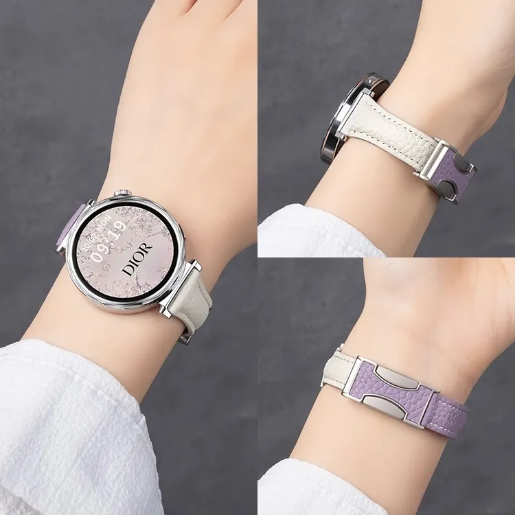 适用华为gt6表带手表gt5女表watch gt4系列女款真皮18mm表带皮pro