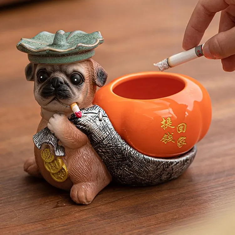 FAVMARTHA创意提钱回家烟灰缸高端大气家用客厅个性可爱搞怪卡通