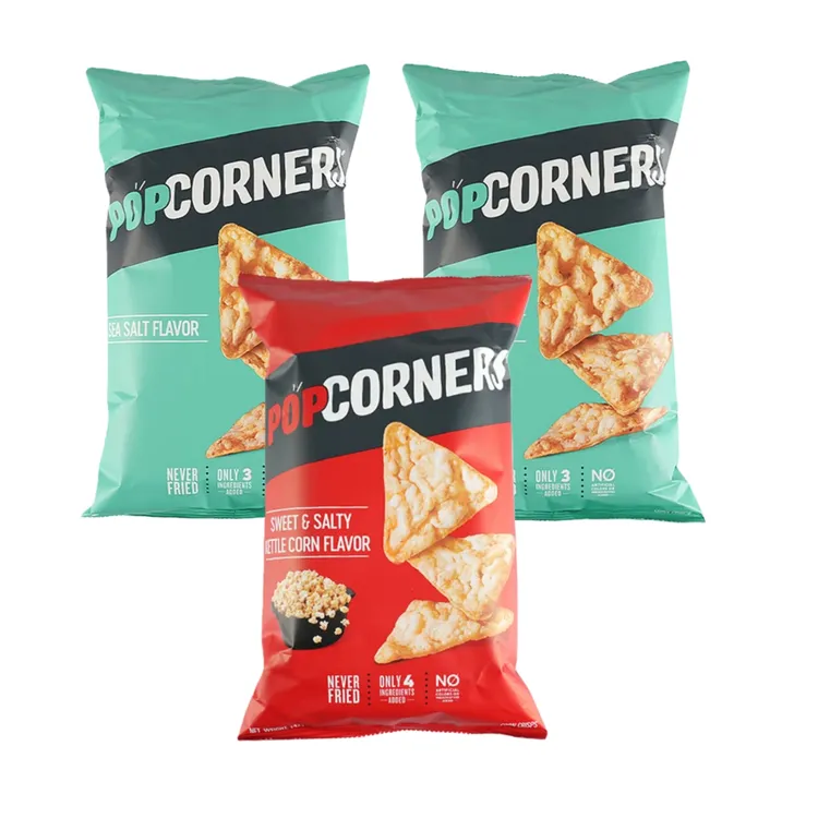 [26.1.30到期]POPCORNERS玉米片142g*3袋 咸甜味海盐味
