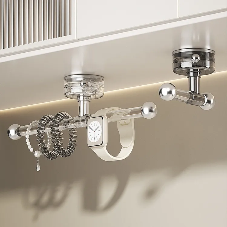 吸盘头绳挂钩免打孔亚克力发圈皮筋发饰挂勾浴室洗脸手腕带收纳架