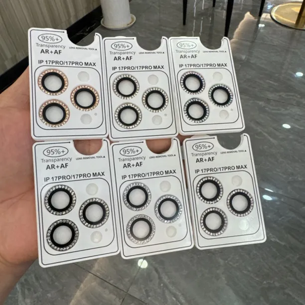 适用苹果17镜头膜闪钻iPhone16Promax手机后摄像头15保护贴14防摔