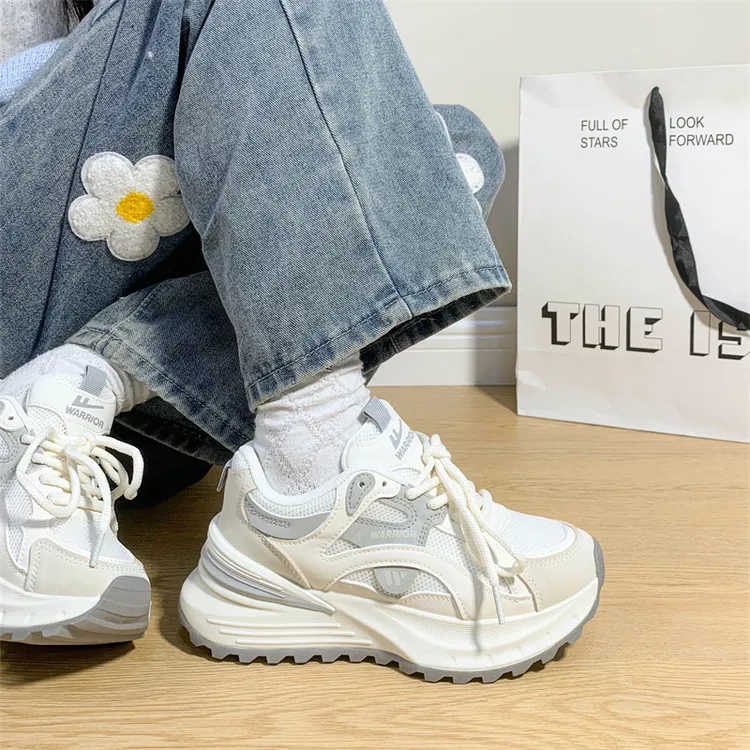 回力小白鞋小众板鞋女款2025春季新款百搭厚底老爹鞋户外跑步鞋潮