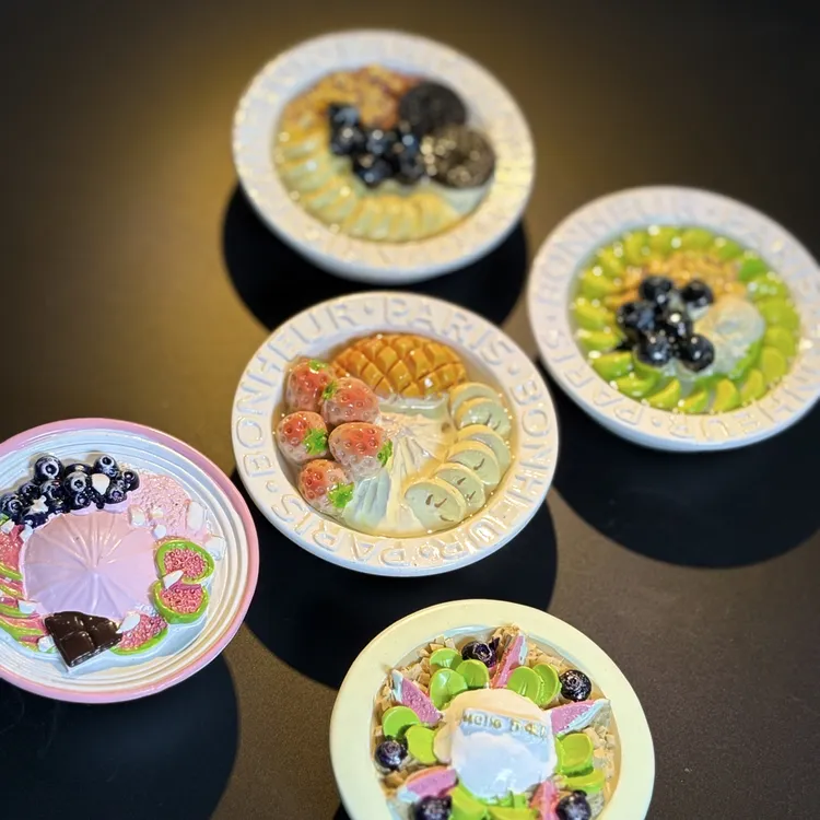 冰箱贴直播选款树脂水果蛋糕3D立体食玩磁性创意饰品DIY装饰