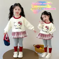 2025年秋季发光卡通女童套装裙套头常规可爱风复古风