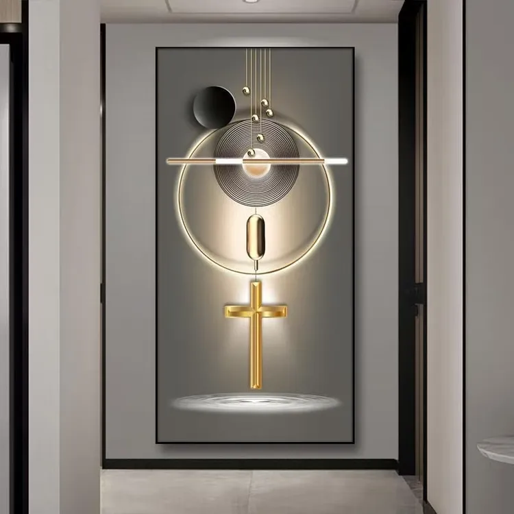 抽象玄关装饰画十字架走廊过道客厅壁画现代简约餐厅书房墙面挂画