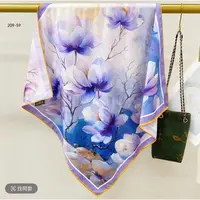 1337 繁花油画极简风披肩时尚丝巾气质优雅女士围巾