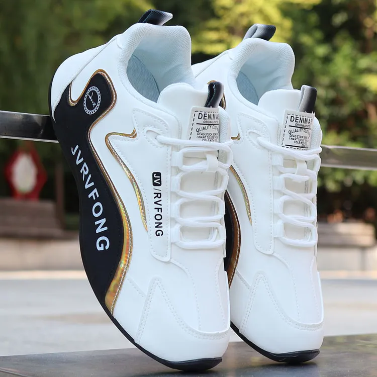 男鞋运动鞋2025秋冬季新款软底舒适皮面防水男士开车休闲徒步板鞋