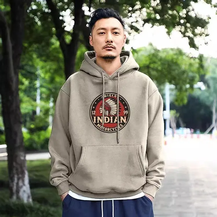 连帽卫衣男士秋冬季新款加绒加厚外套男生重磅帽衫长袖上衣外套潮