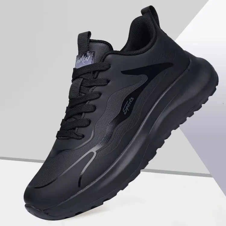 运动风防滑减震防水时尚休闲鞋新款潮流秋冬男鞋冬季鞋子软底男士