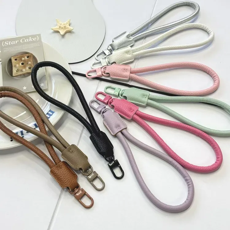 皮绳韩ins风小众高级感秋冬质感皮质挂绳防摔