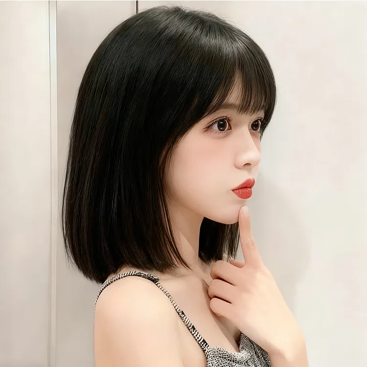 女士递针整顶假发套头顶高颅顶全真发遮白发修脸减龄自然逼真