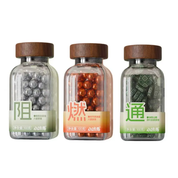 【好茶推荐】青苹果美藤六堡茶膏100g/盒装便携茶膏-L11商品图