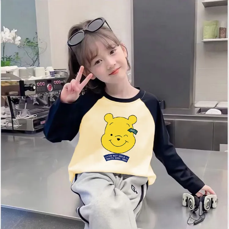 女童秋冬打底衫儿童长袖纯棉上衣童装春秋中大童洋气韩版宝宝宽松