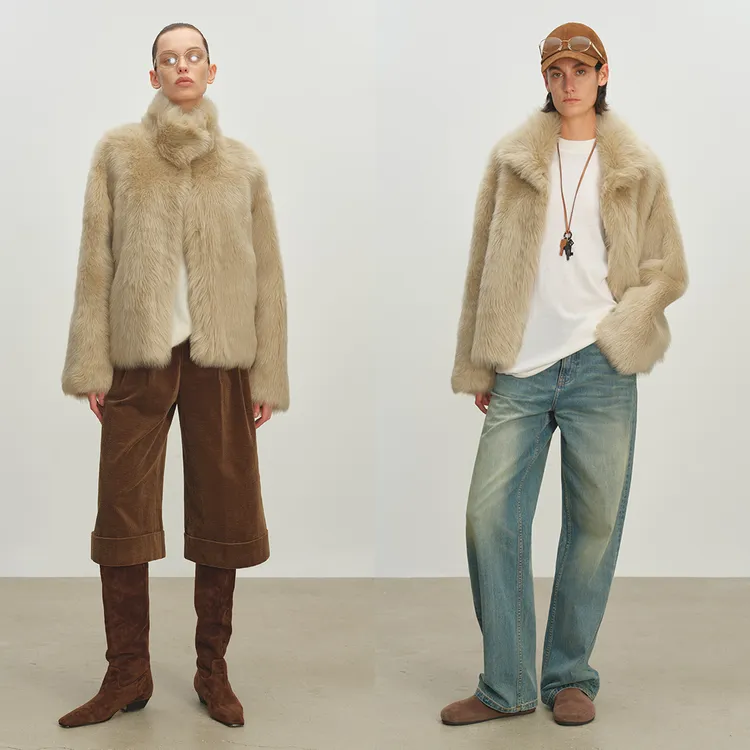 MSBEAST西班牙直毛托斯卡纳皮毛一体立/翻领皮草短外套丨觅雪冬寻