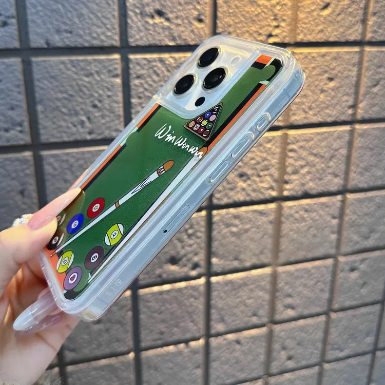 奥菲顿可流动滑片台球适用iPhone16/15promax手机壳14爆款13套12