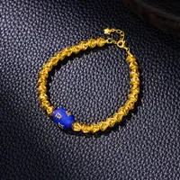 【歪歪】（素金）六字金疙瘩手链*18K金镶嵌XB-J56940