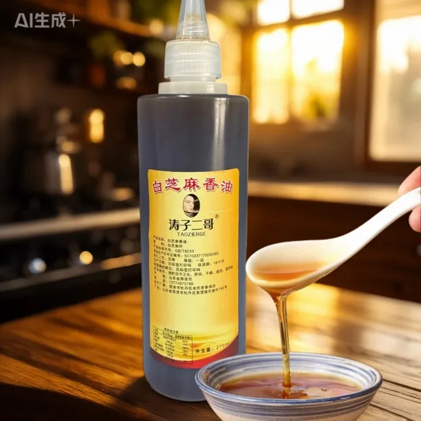 涛子二哥涛子二哥白芝麻香油, 油壶包装 （假一赔四）