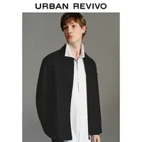UR2025秋季新款男装休闲简约翻领拉链夹克外套UMU150020