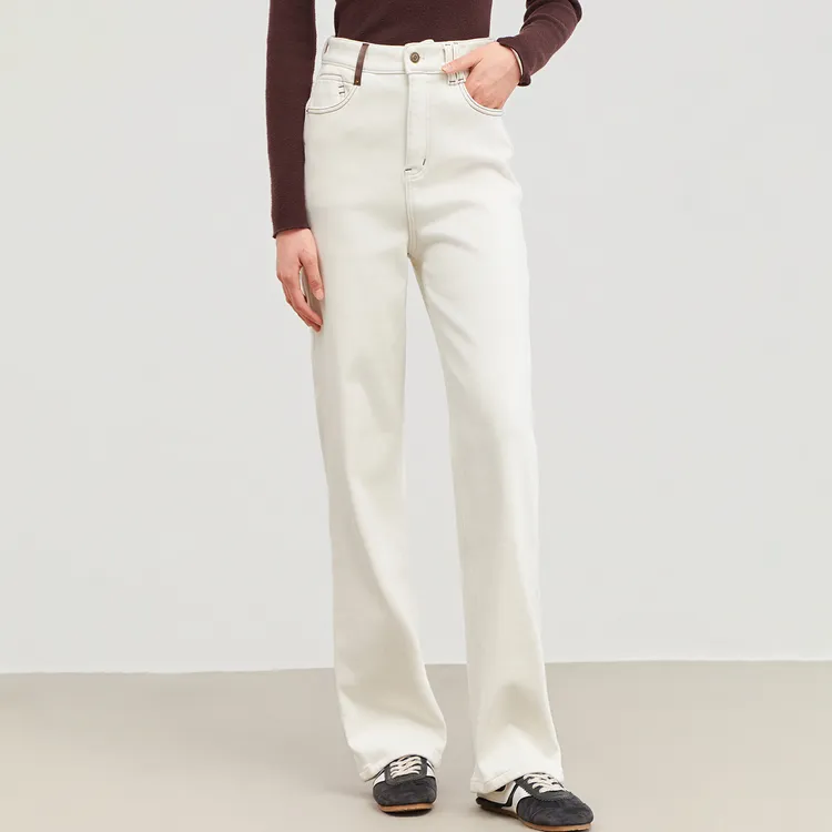 ZHENXI【保命白牛】高个子加长秋冬直筒百搭牛仔裤25QDFF0598