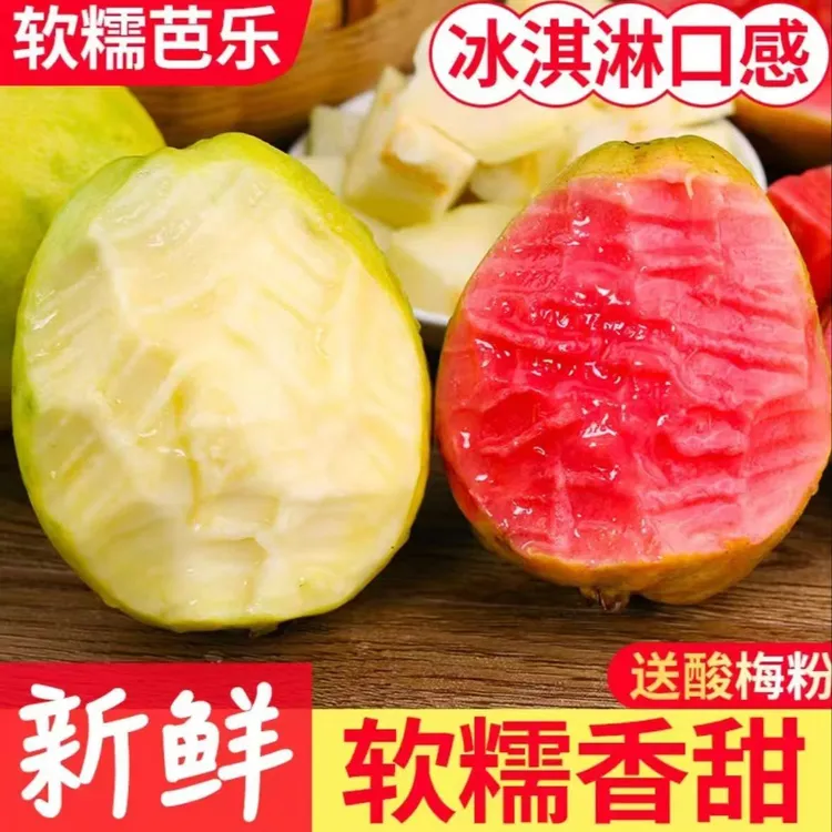正宗广西新鲜白心红心珍珠芭乐软糯香甜奶油口感当季水果番石榴