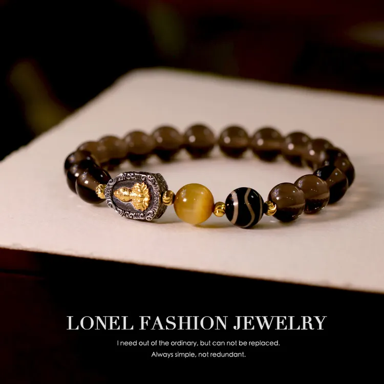 洛奈 • 水漫金山 • 冰曜石&925银手串 • 8mm（多样性）