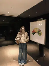 【熙米Simmy】AC外套 英伦风双排扣立领设计感秋季韩系夹克短款风衣