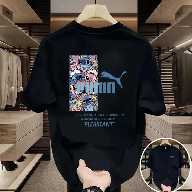 奥莱专区夏季新款纯棉短袖t恤男士宽松休闲圆领半袖情侣上衣潮流