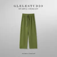 Glele私服「神裤系列」篙克重亲肤棉两穿脚口0束缚松紧腰卫裤