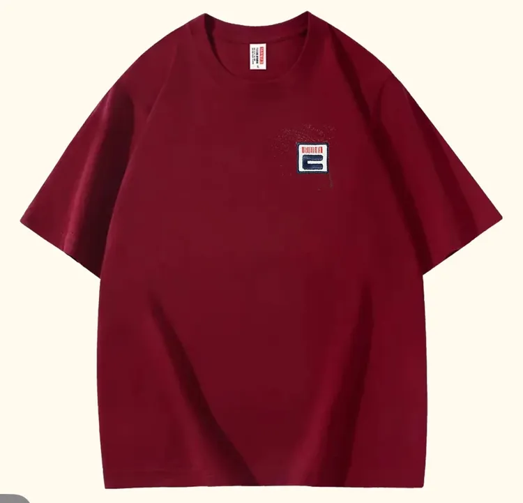 棉-【刺绣】倒U时尚潮流百搭春夏卡通字母纯棉情侣T恤圆领短袖