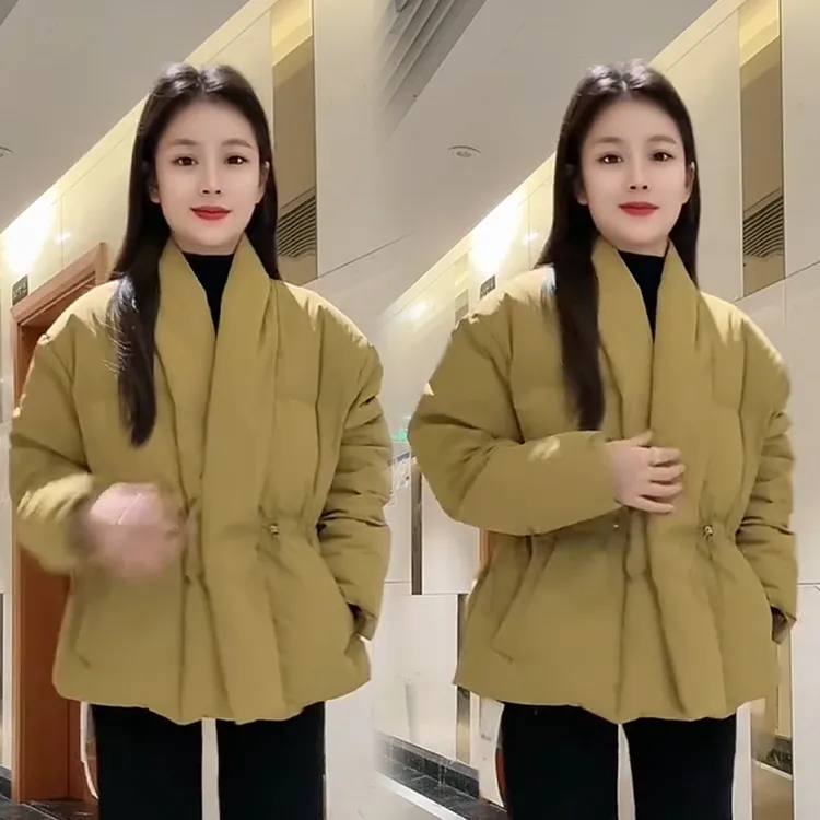 2025秋冬新款时尚显瘦气质网红高档洋气女高级百搭宽松大码棉服潮